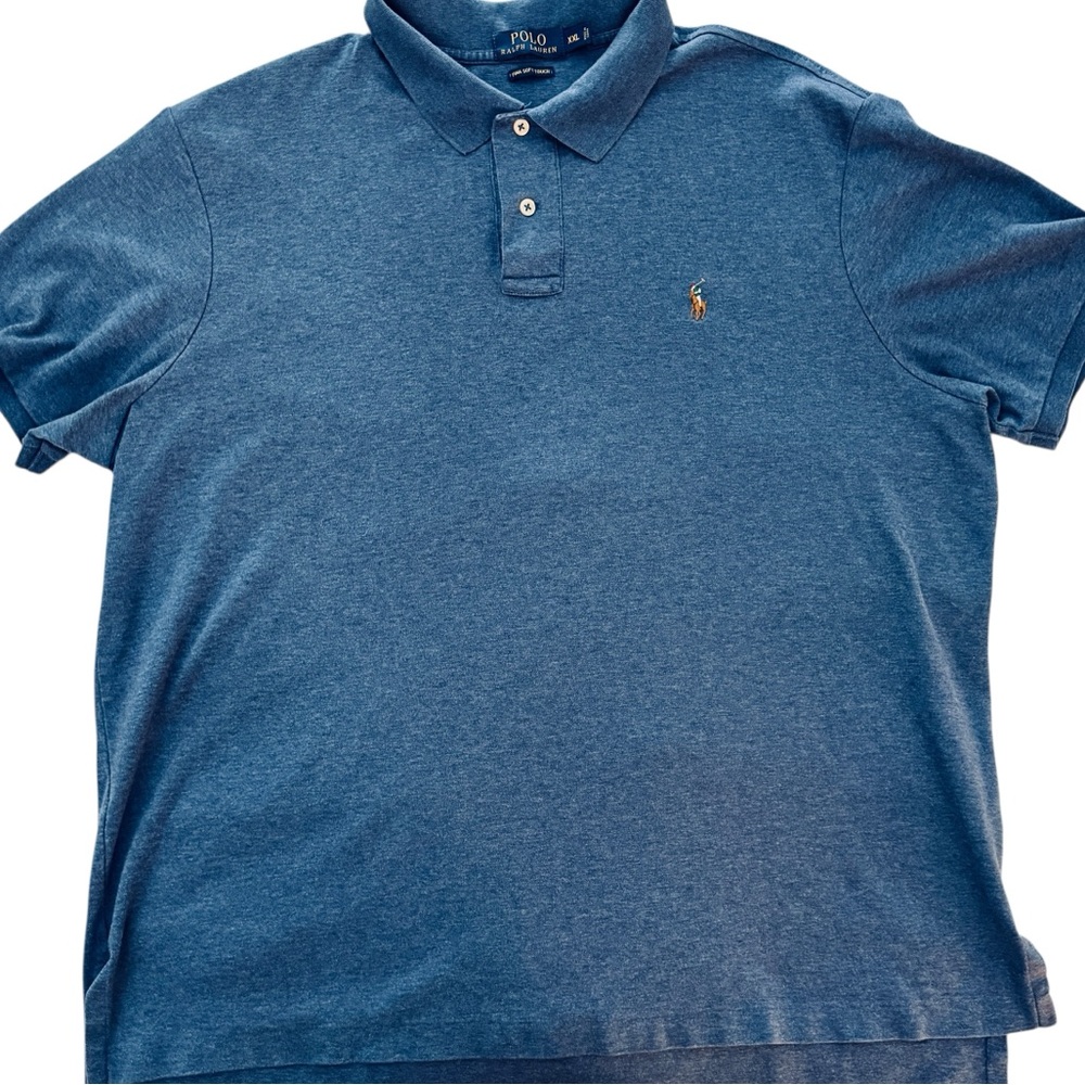 Polo Ralph Lauren Men's Blue Pima Cotton Short Sleeve Polo Shirt XXL NWOT Golf